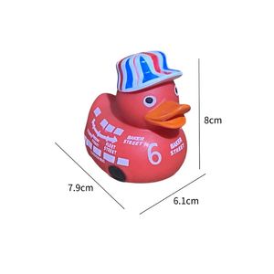 Vente en gros OEM Jouet aquatique pour enfants en plastique, canard jaune de 3 pouces, style bus britannique, avec son couinement, pour piscines, Royaume-Uni - Product Image 1