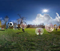 Ballon à bulles de football en Chine, ballon pare-chocs, ballon à bulles gonflable pour enfants 1.2m 0.8mm TPU