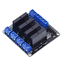 Module de relais à semi-conducteurs 4 canaux 5V/12V/24V Déclenchement haut/bas niveau 250V 2A Cartes de commande de moteur CC/CA Charge 240VAC