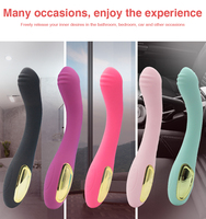Vibromasseur double tête magique à double extrémité, 10 vitesses, étanche IPX7, rechargeable par USB, pour lesbiennes