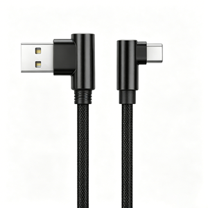 Cavo USB-A a Type-C a L ad Alta Velocità 3A per Ricarica Rapida, 25cm, Trasferimento Dati USB 2.0, Cavo di Ricarica Corto a 90 Gradi - Product Image 6