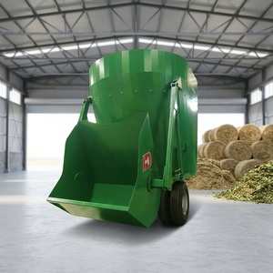 Nouveau mélangeur vertical TMR Hinda de 12 m³ pour l'élevage de moutons/bovins, remorque à ensilage, entraînement par prise de force, haute productivité - Product Image 2