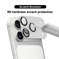 Protection d'écran en verre trempé monobloc à couverture intégrale pour objectif d'appareil photo iPhone 17 Pro