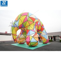 Décoration géante gonflable personnalisée en forme d'éléphant de style pop pour la publicité extérieure, les festivals et les événements
