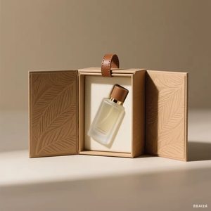 Perfume árabe con logotipo personalizado de fábrica, caja de regalo de cartón de lujo, botella de vidrio de 10 ml y 50 ml, caja de regalo deslizante con papel de regalo para perfume. - Product Image 2