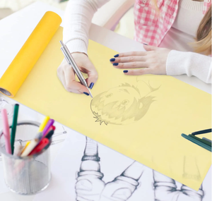XinyiArt <span class=keywords><strong>Papier</strong></span> Calque Jaune Translucide en Rouleau de 30 cm et 60 cm pour Artistes, Dessin, Croquis et Patrons de Couture - Product Image 3