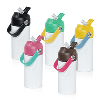 Nouveauté 2024 - Bouteille d'eau sport pour enfants en acier inoxydable à double paroi isolée de 12 oz avec couvercle rabattable