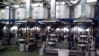 Tamis vibrant industriel Gaofu, tamis vibrant centrifuge pour le criblage de poudres chimiques, moteur en acier inoxydable de haute qualité