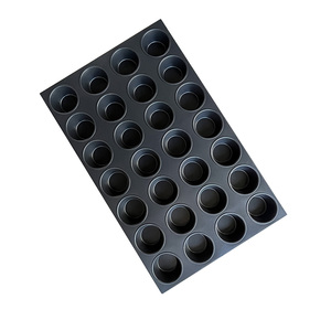 28-Cavity High Density Cupcake Muffin Baking Tray Commercial Aluminized Steel Non Stick Multi-Mold Oven Pan Industrial Bakeware - Product Image 5