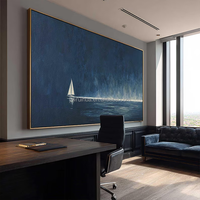 Peinture abstraite texturée sur toile faite à la main, peinture décorative d'intérieur avec cadre pour art mural, peinture peinte à la main
