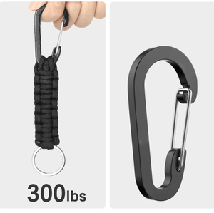 Cordon de survie pour hommes et femmes, porte-clés, <span class=keywords><strong>mousqueton</strong></span> pratique, lanière pour camping, voyage, escalade - Product Image 5