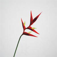 Fleur artificielle en caoutchouc souple, toucher naturel, style paradis d'oiseaux tropical, faite à la main, pour mariage, Saint-Valentin, décoration intérieure - Vente en gros