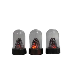 Factory New Product plastic dome flash fire effect table christmas decoration led light FOR home decoration