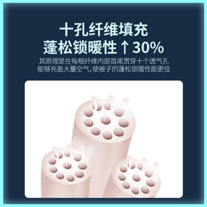 Couette d'hiver Duoximeimiankang 5-6 Jin en polyester matelassé, chaleur quatre saisons, XL 229x230cm, lavable - Product Image 4