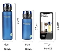Bouteille d'eau potable pour le sport avec logo personnalisé Bouteilles d'eau vides en plastique recyclées en vrac