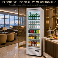 Réfrigérateur commercial sur mesure de 500 L avec vitrine, réfrigérateur à bière, refroidisseur de boissons énergisantes à porte vitrée