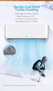 Hji 12000btu inverter מיזוג סוג פיצול רק קירור מפעל midex כמו מיזוג אוויר - Product Image 3