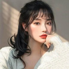 Modèle féminin tendance avec extension de cheveux queue de cheval à clipser Style Yaki de vague d'eau cheveux humains indiens droits crépus - Product Image 1