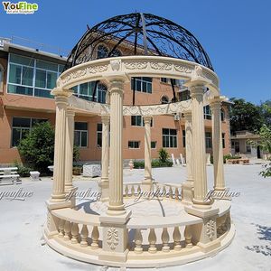 Gazebo <span class=keywords><strong>de</strong></span> piedra natural <span class=keywords><strong>de</strong></span> tamaño personalizado para decoración <span class=keywords><strong>de</strong></span> parque o villa a la venta - Product Image 4