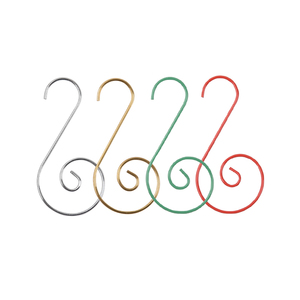 Small S-Shaped Stainless Steel Hook in <b>Gold</b> Silver Red Green for <b>Christmas</b> <b>Tree</b> Decorations and Pendant Dressing - Product Image 5