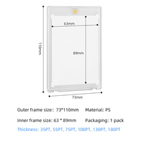 Porte-cartes One Touch avec protection UV 35-180 PT, porte-cartes magnétique One Touch pour cartes de sport et de collection