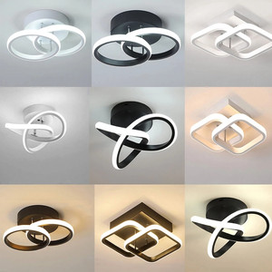 High Quality Fancy <b>Light</b> Black Flush Mounted Nordic Metal <b>Square</b> Dimmable Ceil Bedroom Indoor <b>Led</b> <b>Ceiling</b> Lamp - Product Image 4