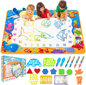 Vente chaude en plastique eau Doodle tapis coloré <span class=keywords><strong>dessin</strong></span> et écriture jouet éducatif magique stylos pour enfants idée cadeau parfaite - Product Image 3