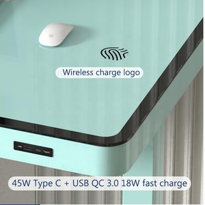 Bàn Động Cơ Kép Nội Thất Hiện Đại Sang Trọng Với Bộ Sạc USB Type C Không Dây Bàn Điện Đứng Điều Chỉnh Độ Cao Thông Minh - Product Image 3