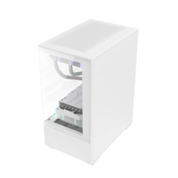 Boîtier PC AntarcChill Mid Tower Micro ATC, prend en charge le refroidisseur liquide de 240 mm, double vitrage latéral, vue complète, boîtier économique, bon rapport qualité-prix