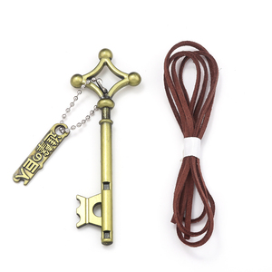 Nouveau design Anime <span class=keywords><strong>Eren</strong></span>, collier pendentif en métal bronze avec <span class=keywords><strong>clé</strong></span> et mot de passe - Product Image 3
