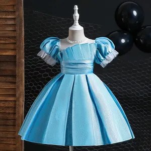 MQATZ New Design 3 Jahre Geburtstag Kinder Modenschau Kleider Blume Baby Mädchen Party Kleid Design