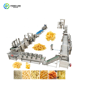 Ligne de production entièrement automatique de frites surgelées industrielles, machine à fabriquer des chips de manioc frais et des chips de pommes de terre - Product Image 1