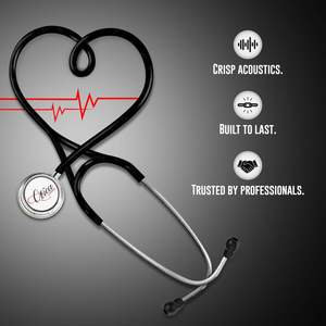 Estetoscopio Manual Clásico de Doble Cabeza de Acero Inoxidable Clase II OTICA |   Diafragma Ajustable |   Uso Médico para Adultos |   Certificado CE | - Product Image 2