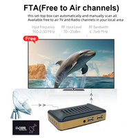 Dsport DVB-S2 FTA Decoder dengan Wifi Terintegrasi, Penerima TV Satelit Digital Full HD 1080P, Penerima TV Mini Free to Air untuk Afrika