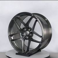 Nouvelles jantes sport en alliage forgé monobloc à cinq branches, finition gris canon usiné, 18-22 pouces, TXING, 5x112 5x114.3 5x120 Audi Mercedes Track