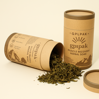 Cilindro de papel ecológico, caja de alimentos, embalaje de tubo Kraft fuerte para té y patatas fritas, palomitas de maíz, galletas y almacenamiento de confitería