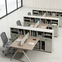 Poste de travail extensible 2, 4, 6, 8 places – Bureau de travail pour employés – Mobilier de bureau
