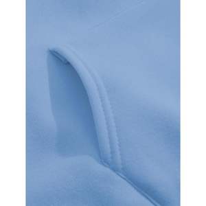 Sweat-shirt personnalisé pour femme, décontracté, à manches longues, à capuche, tricoté, respirant, avec poche, bleu - Product Image 3