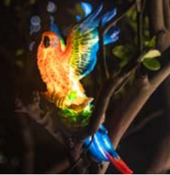 โคมไฟรูปนกปีกบาน สำหรับตกแต่งภายนอกอาคารในช่วงรอมฎอนและคริสต์มาส ไฟตกแต่งกันน้ำระดับ IP65 สำหรับสวนสาธารณะและพื้นที่ชมวิว - Product Image 1