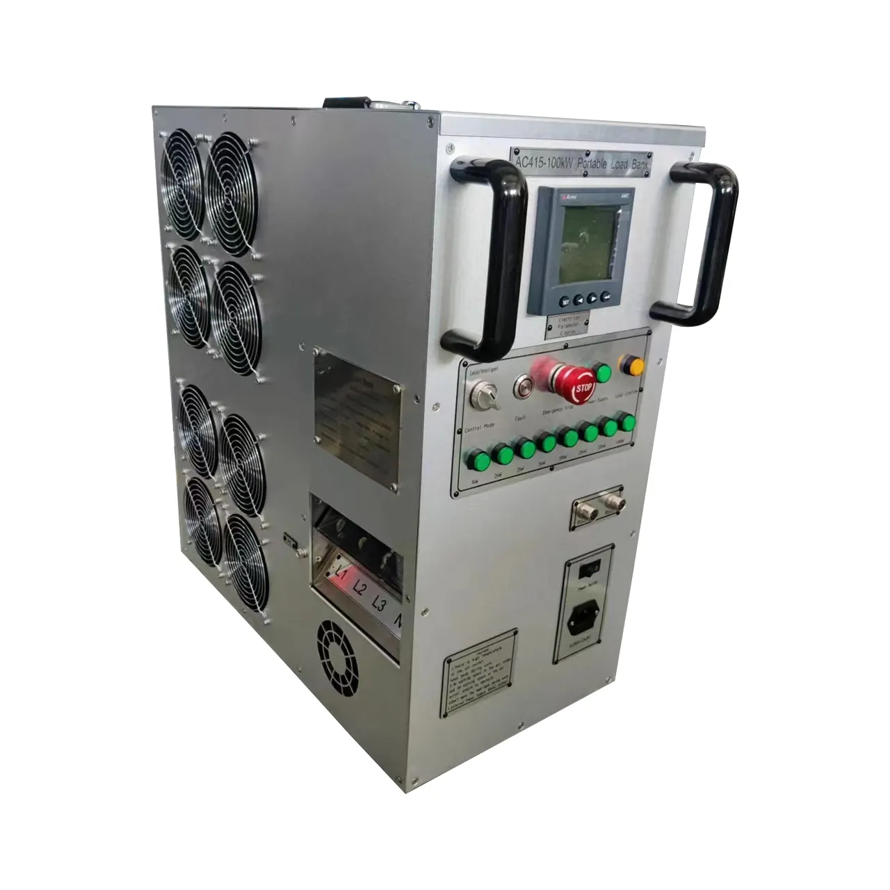 L'armoire de charge CA intelligente portable grise ACT415V-100kW prend en charge les tests parallèles personnalisés