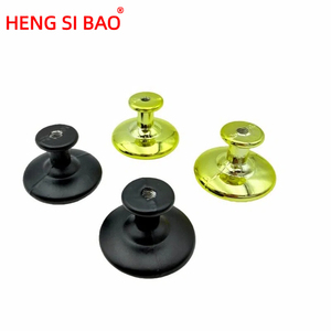 Maniglie Moderne Rotonde in Lega di Alluminio Nera a Foro Singolo per Cassettiere, Camere da Letto e Bagni - Durevoli - Product Image 6