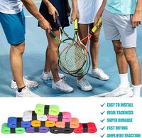 Vente en gros d'usine, logo personnalisé/embossé, poignées colorées à forte adhérence en PU, protection pour raquettes de padel