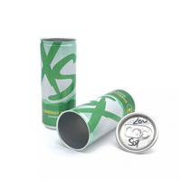 Fabrication en Chine 150ml 200ml 355ml 25cl Slim Sleek Boisson Bière Soda Jus Café Mince Blanc Boîtes en aluminium vides avec couvercles