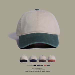 Casquette de baseball réglable unisexe en coton 100% à profil bas, style vintage, bicolore, 6 panneaux, tendance, pour le golf - Product Image 6