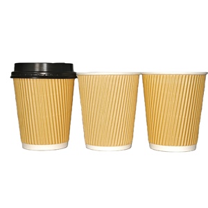 Vasos de Papel con Diseño de Pared Ondulada Personalizados al Precio Más Bajo, Directo de Fábrica, para un Solo Uso - Product Image 4
