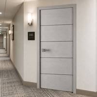 Porte intérieure en bois ignifugée 20-60 minutes certifiée WH, style moderne et minimaliste pour hôtel, appartement, bureau, école, résidence haut de gamme