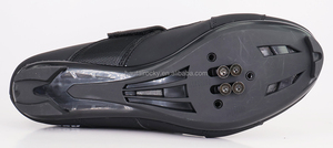Chaussures de cyclisme sur route, nouvelle conception OEM, logo personnalisé, couleur noire, dessus en mesh respirant, semelle en nylon TPU durable, entraînement sportif. - Product Image 3