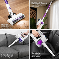 Aspirateur à main sans fil OEM ODM 26000Pa avec moteur sans balais, filtre HEPA, aspirateur portable pour usage domestique, sols et tapis