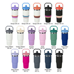 <span class=keywords><strong>Taza</strong></span> de Café de Doble Pared de 14 oz con Logotipo Personalizado, Botella Aislada para Bebidas, Vaso de Acero Inoxidable con Asa para Camping y Viajes - Product Image 4