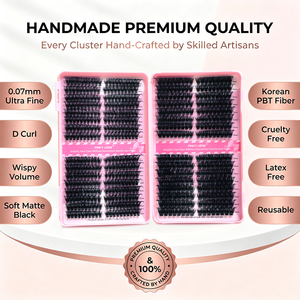 Wholesale Premade Fan <b>Lash</b> Tray Narrow Base PBT 0.07MM D Curl 50 to 100D Fluffy Volume for Salon Supply - Product Image 1